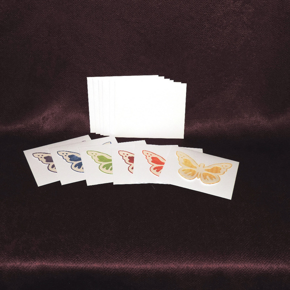 Set of 6 Rainbow Butterfly Blank Greeting Cards - Picture 2 of 4